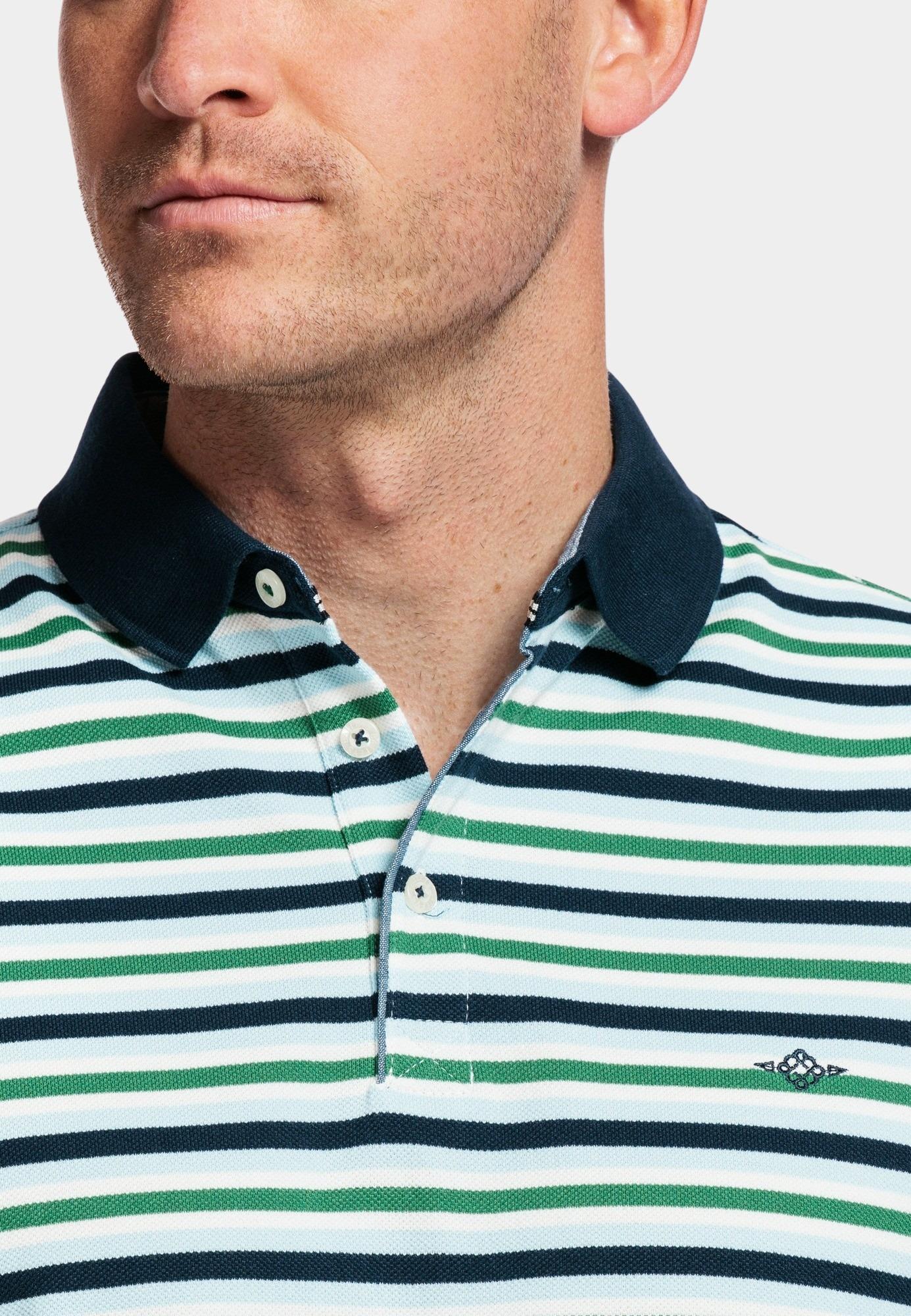 Baileys Polo korte mouw Groen Poloshirt Pique Solic, allove 415296/70