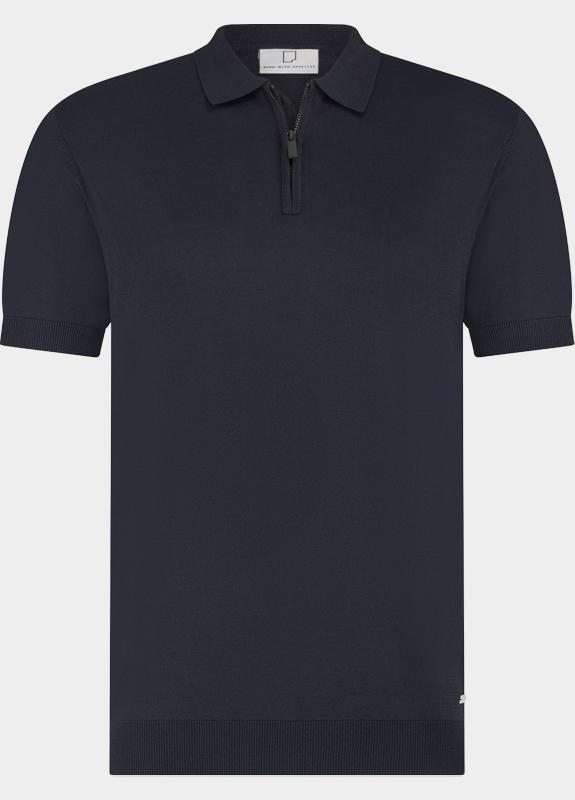Born With Appetite Polo heren Blauw Dan Knitted Polo Ss BWA00006DA31/4001