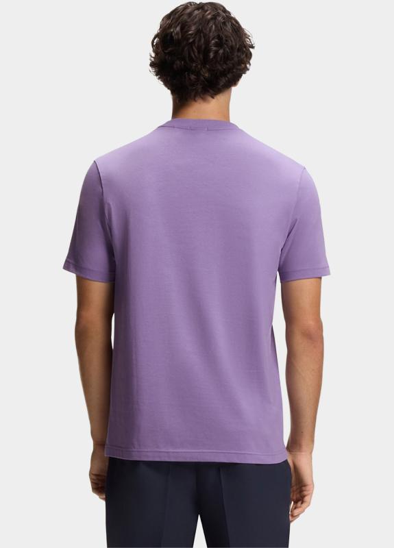 BOSS Green T-shirt heren Paars Tee 10256064 01 50506373/521