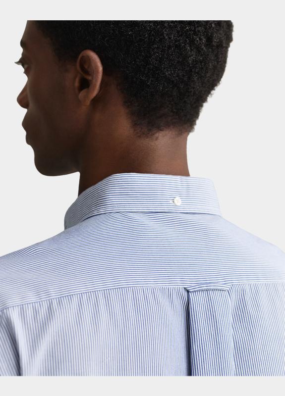 Gant Overhemd heren Blauw Poplin banker shirt 3000140/436