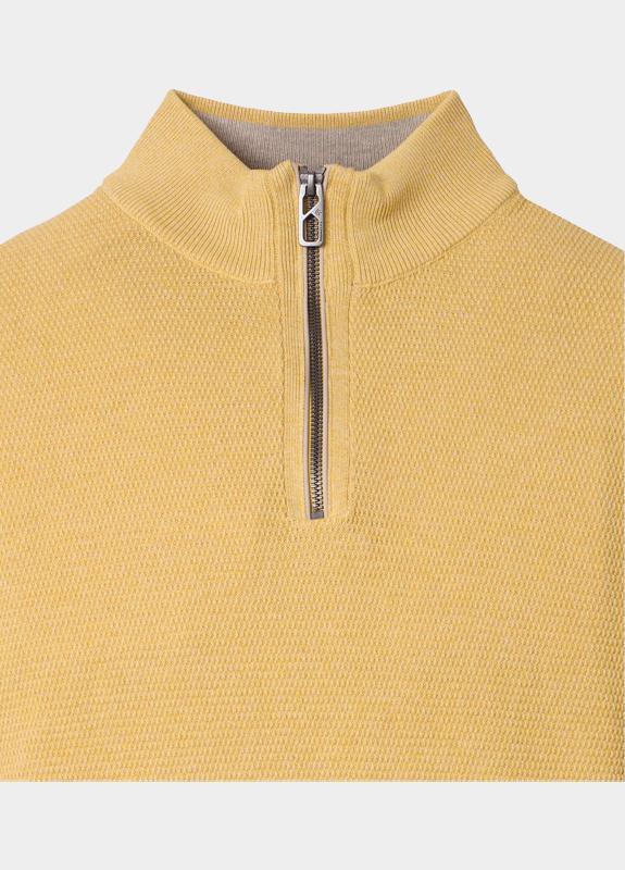 Casamoda Half Zip Geel Stricktroyer SNOS 454479000/554