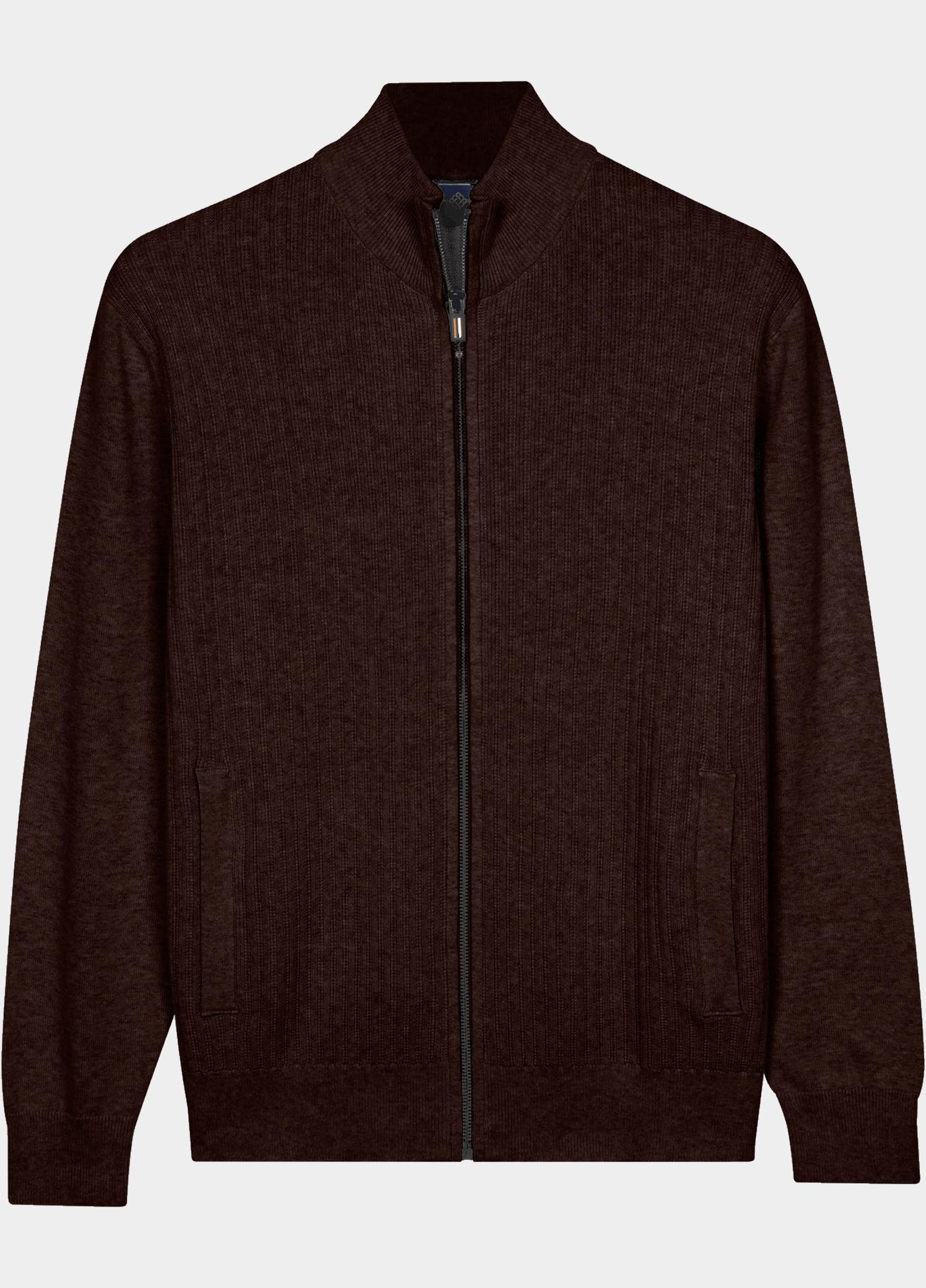 Baileys Vest heren Bruin Cardigan Zip  Body Structure 622030/895