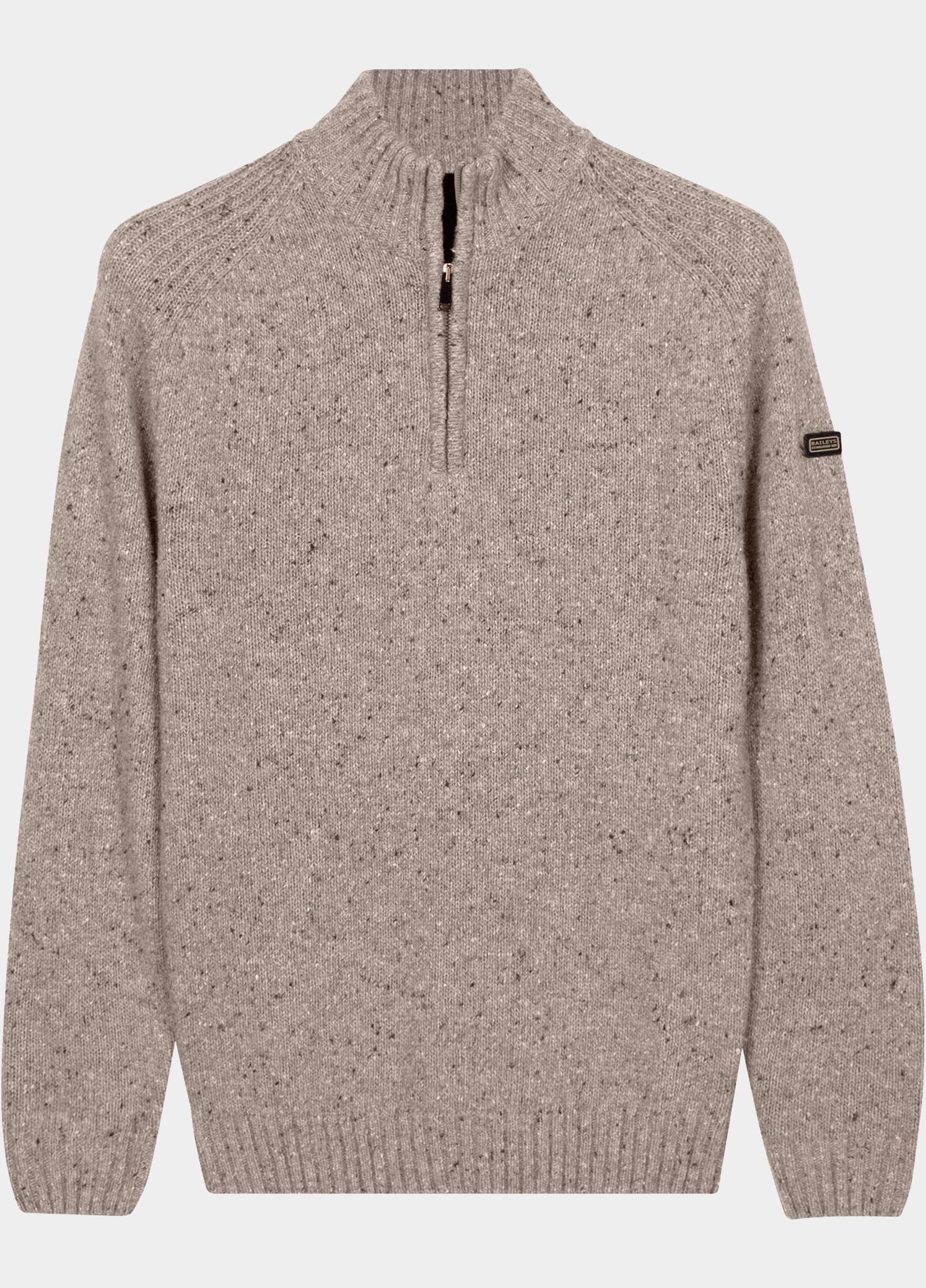 Baileys Half Zip Beige Single Knit 628408/827