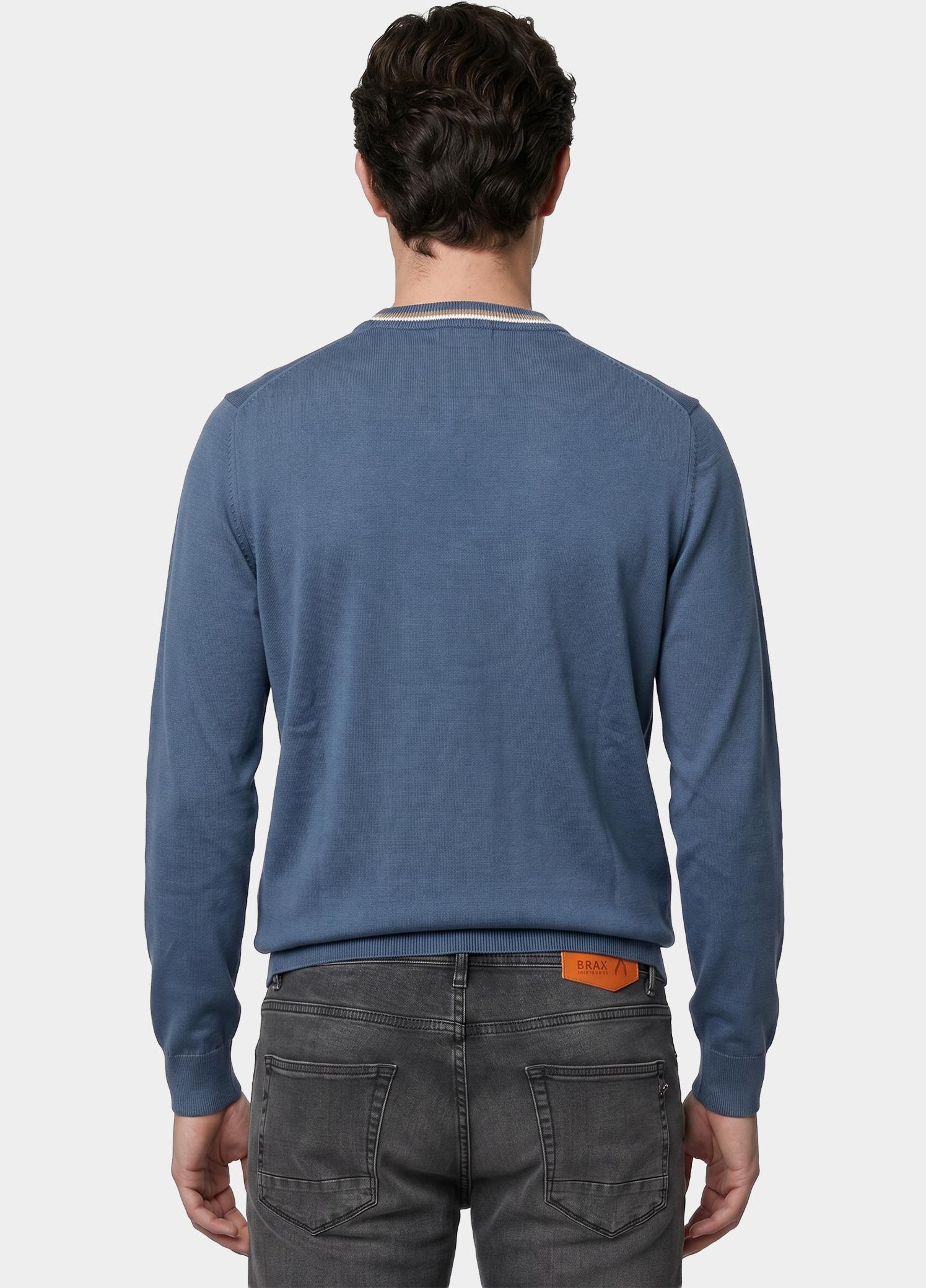 BOSS Black Pullover heren Blauw Upacas-L 10277287 01 50556344/468