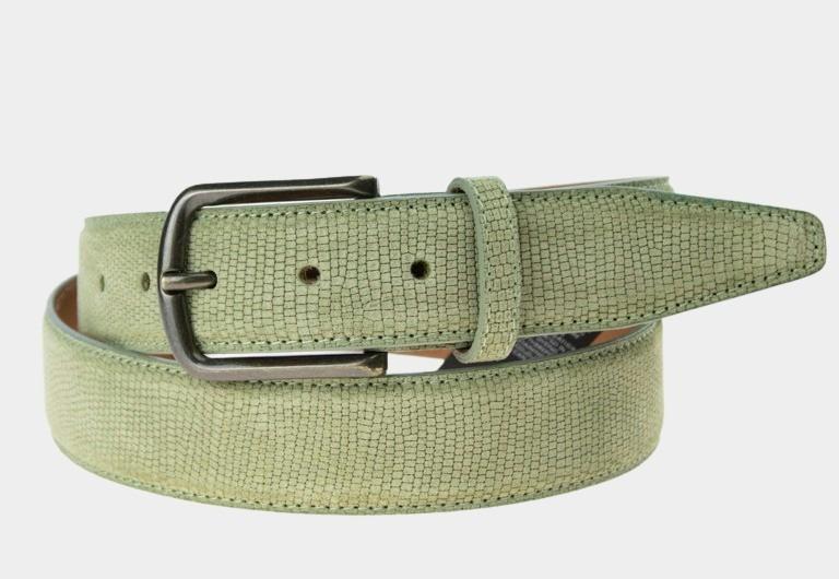 Profuomo Riem Groen Groene riem van runder suede PPRR100009/Z