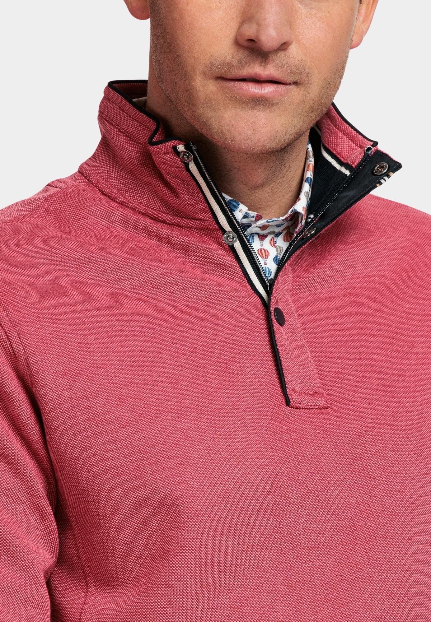 Baileys Half Zip Roze Sweatshirt 1/2 zip 2-tone oxf 413138/31