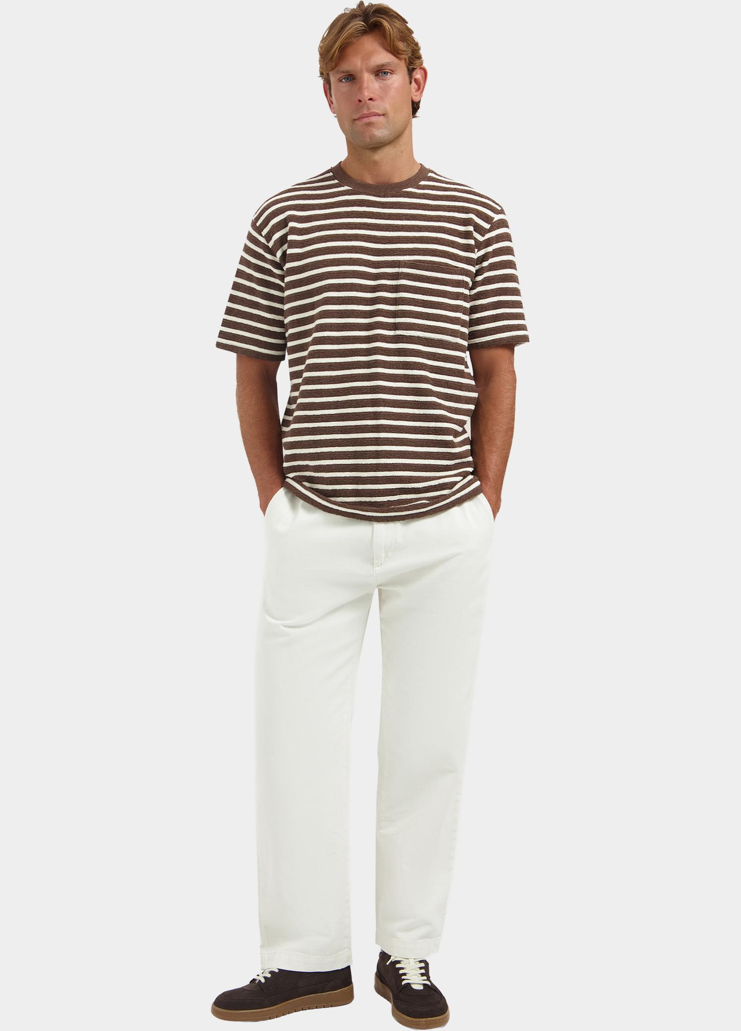Dstrezzed T-shirt heren Bruin Louie Stripe 203552/799