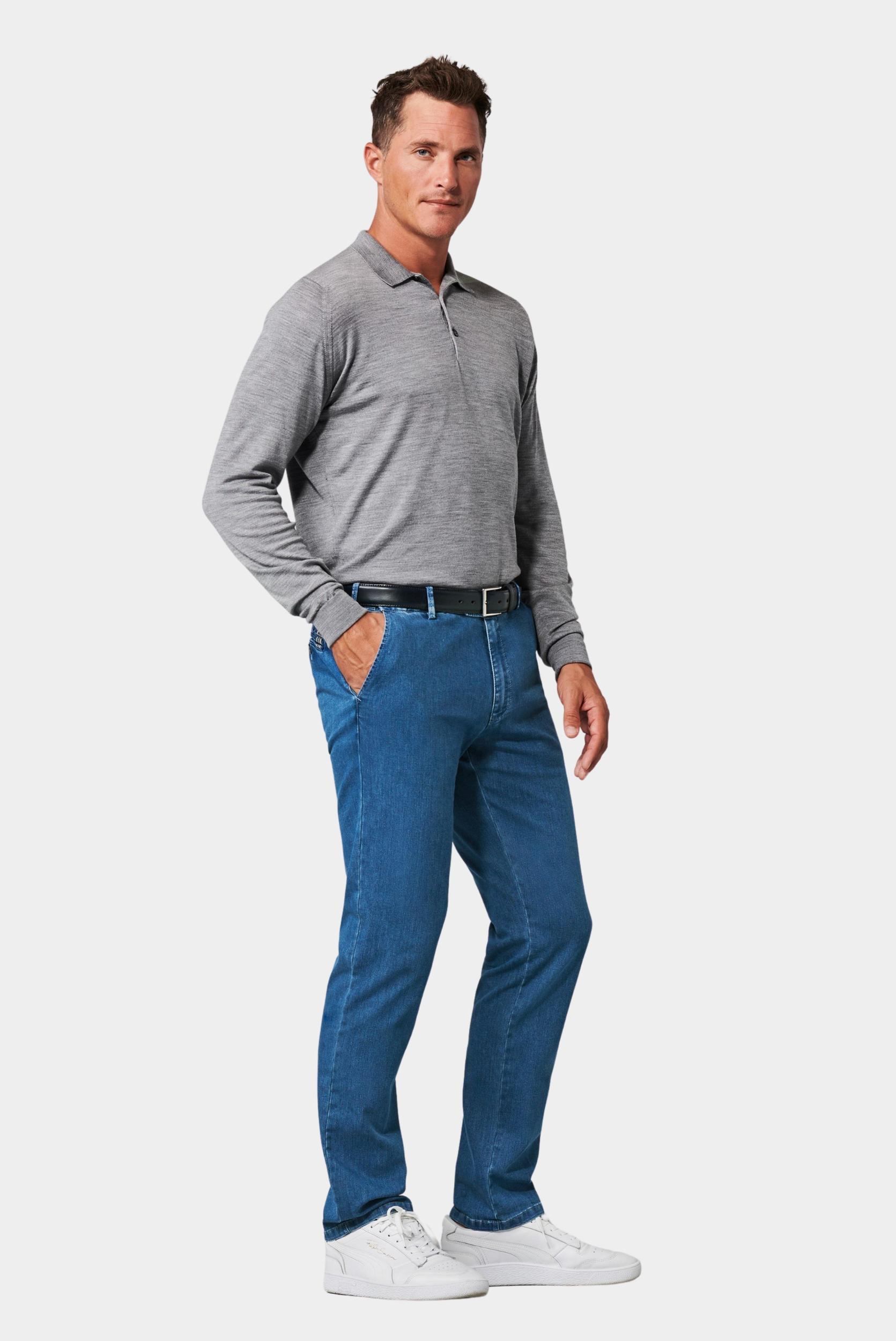 Meyer Katoenen Broek Blauw OSLO Art.1-4122 2231412200/16