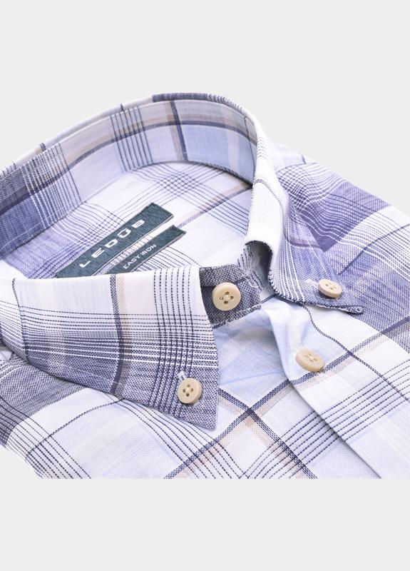 Ledub Business hemd korte mouw Blauw  0142341/150-000-000