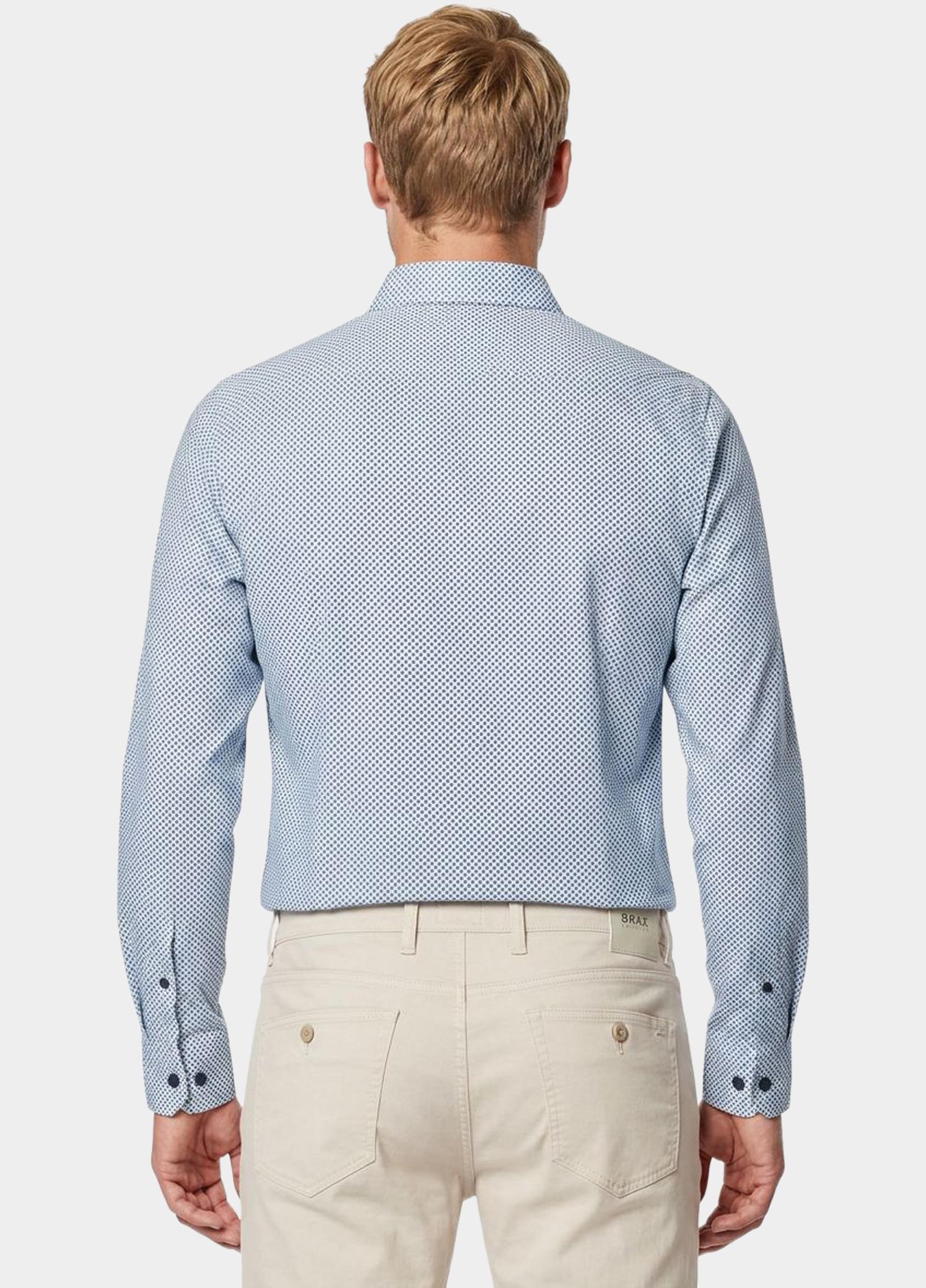 Casamoda Overhemd heren Blauw B.D. Casual Fit 454390200/150