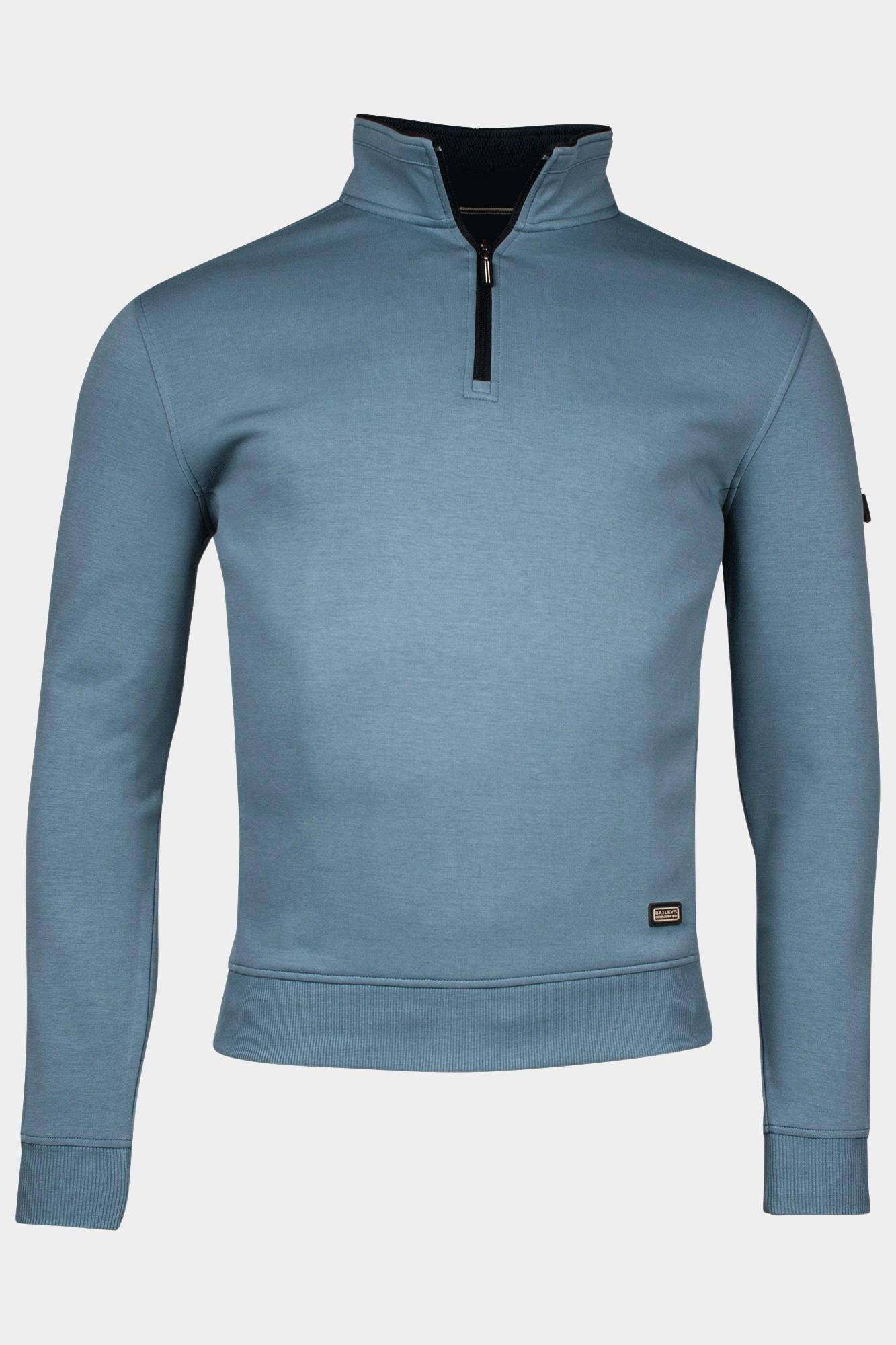 Baileys Half Zip Blauw Sweatshirt 1/2 Zip - Sleeve P 513185/98