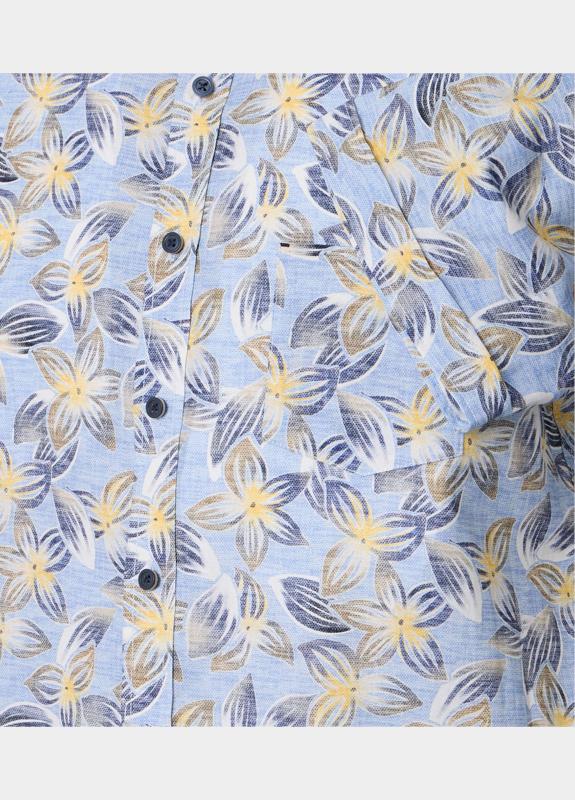 Casamoda Casual hemd korte mouw Blauw B.D. Casual Fit Short 1/2Arm 126130501/100