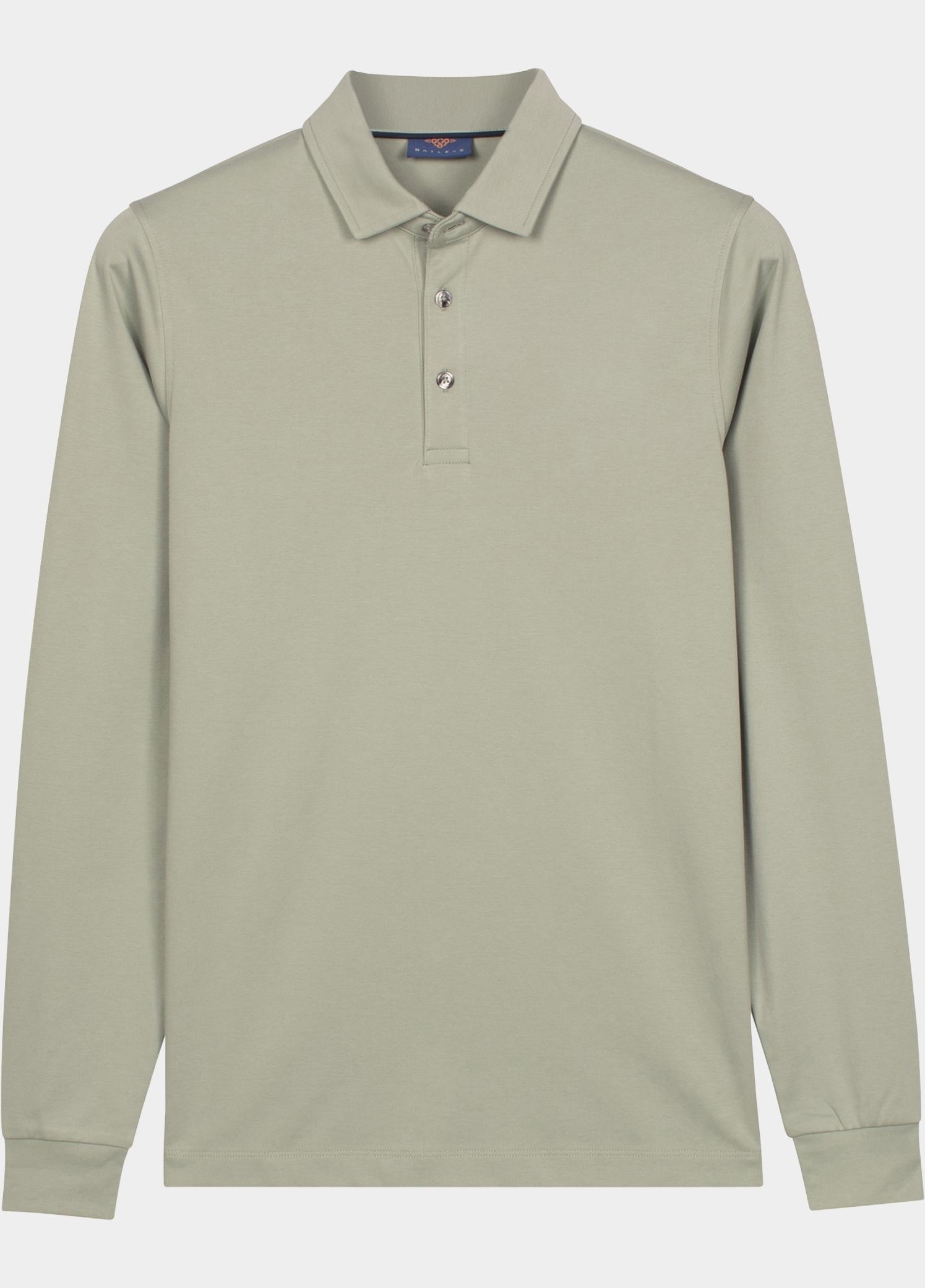 Baileys Polo lange mouwen heren Groen Poloshirt LS Jersey 613442/72