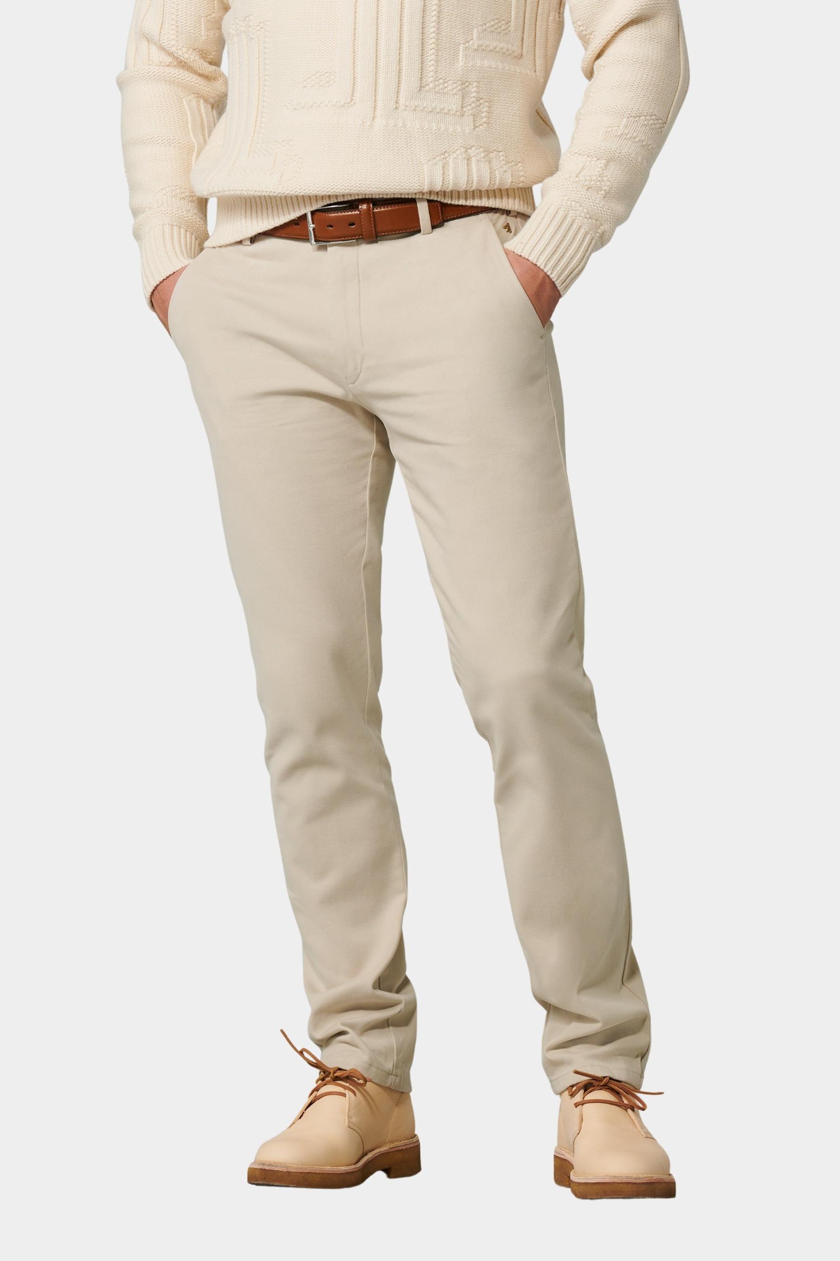 Meyer Katoenen Broek Beige BONN Art.2-8572 1022857200/31