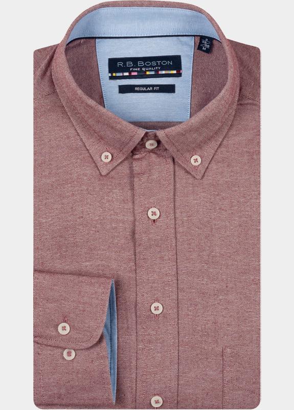 R.B. Boston Casual hemd lange mouw Paars Franklin LS Button Down 527670/40