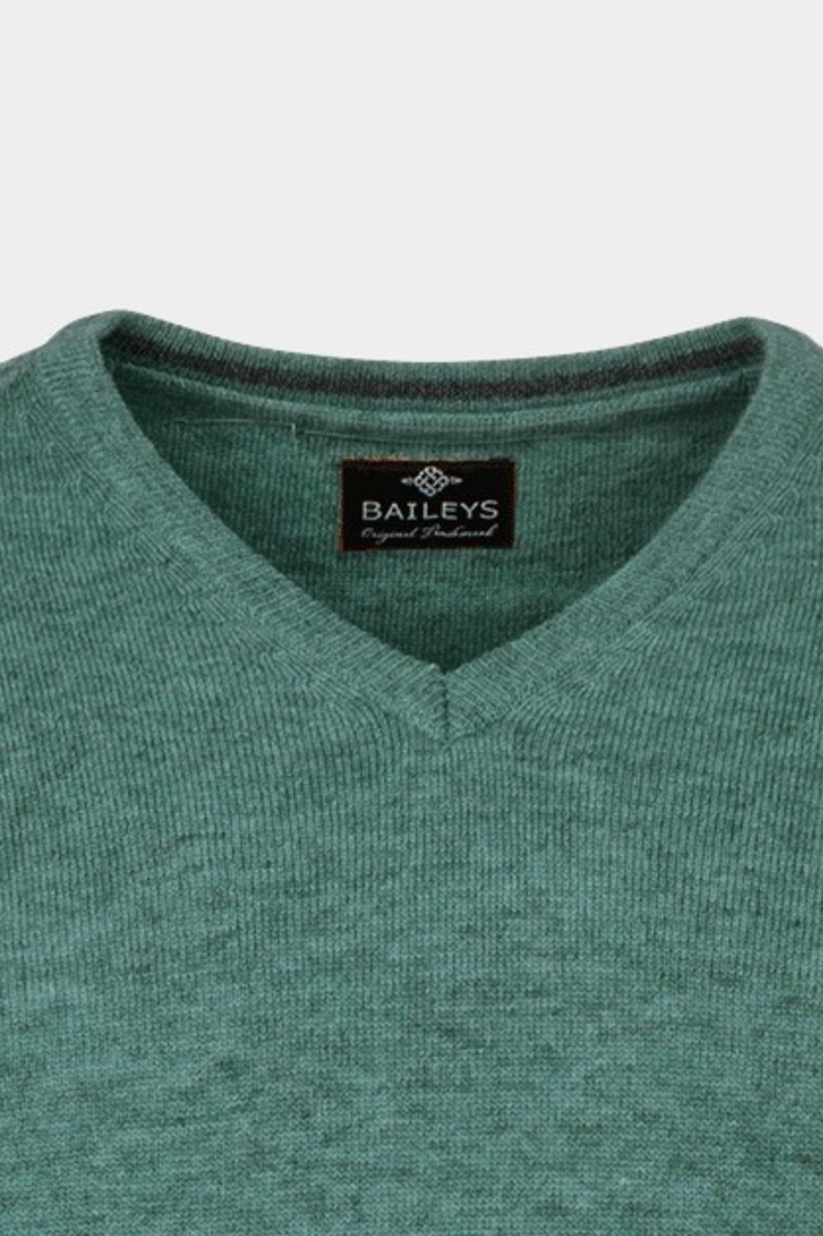 Baileys Pullover Groen 100% Lamswool melange 320071/785