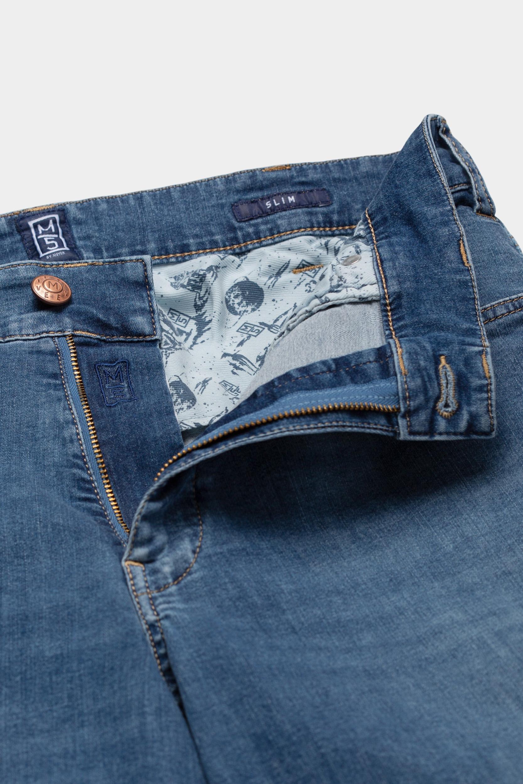 Meyer Flatfront Jeans Blauw SLIM Art.1-6276 3611627600/16