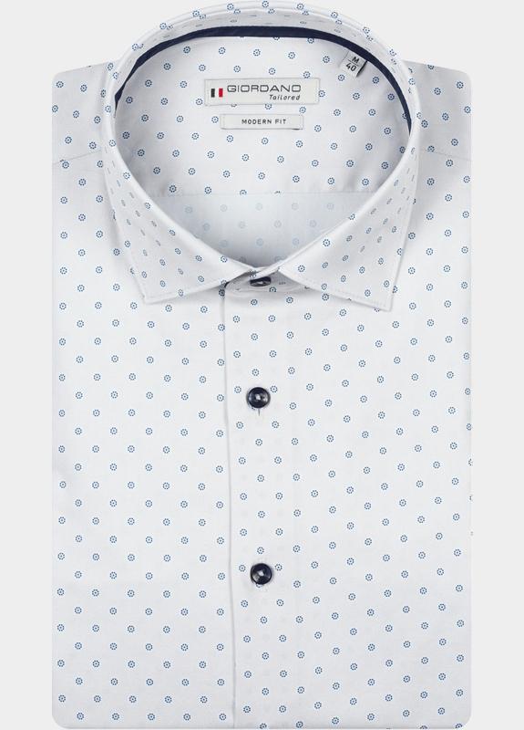 Giordano Overhemd heren Bruin Maggiore Long Sleeve Semi Cut 617860/80