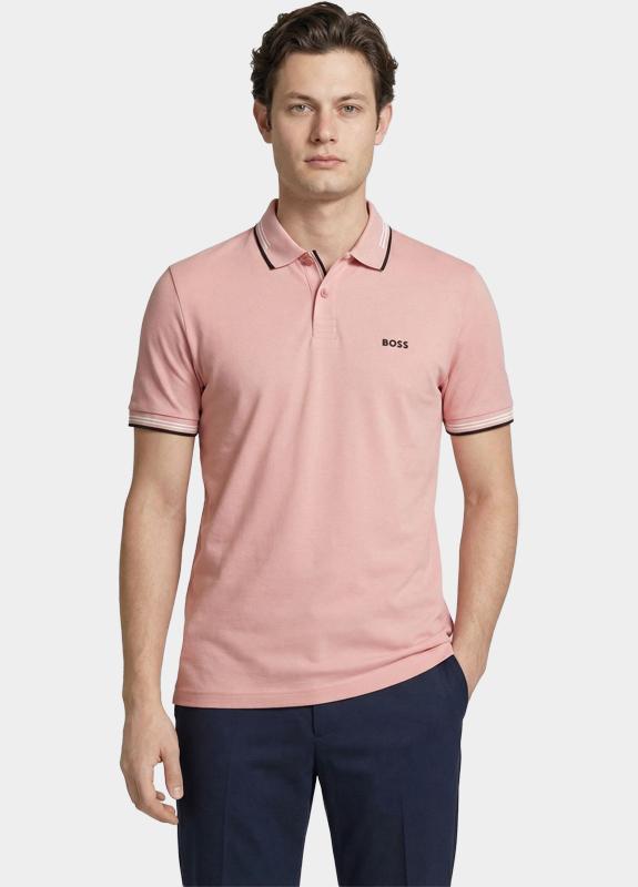 BOSS Green Polo korte mouw Roze Paul 10255848 01 50506193/686