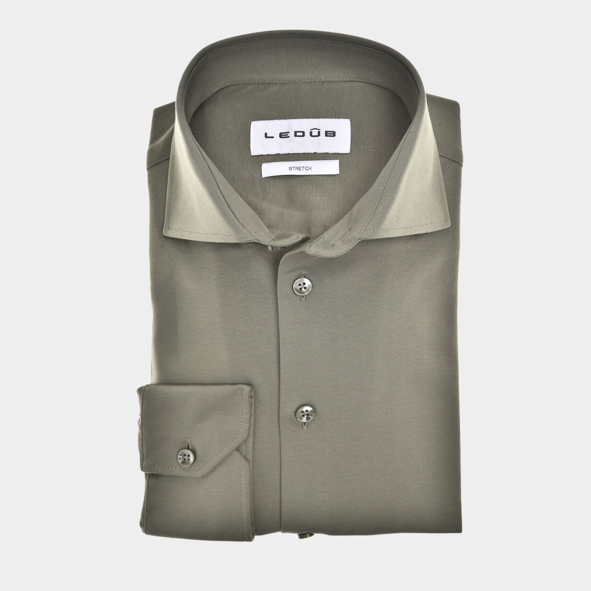 Ledub Business hemd lange mouw Groen LE24216   MFN 5 0142637/570-000-000