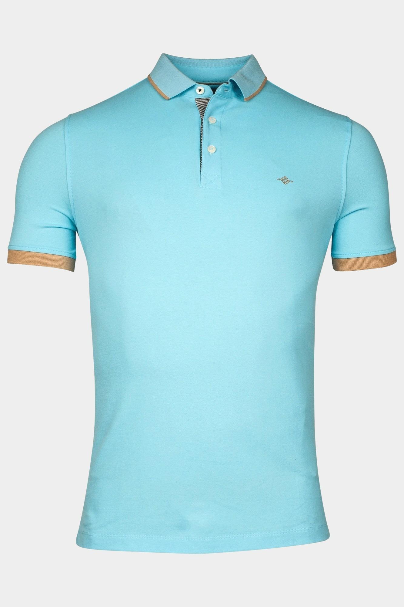Baileys Polo korte mouw Blauw Poloshirt Solid Pique 515234/96