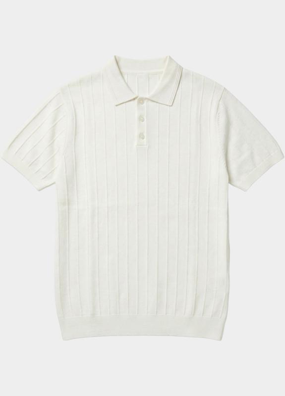 Bos Polo heren Wit  323/8002 Off White