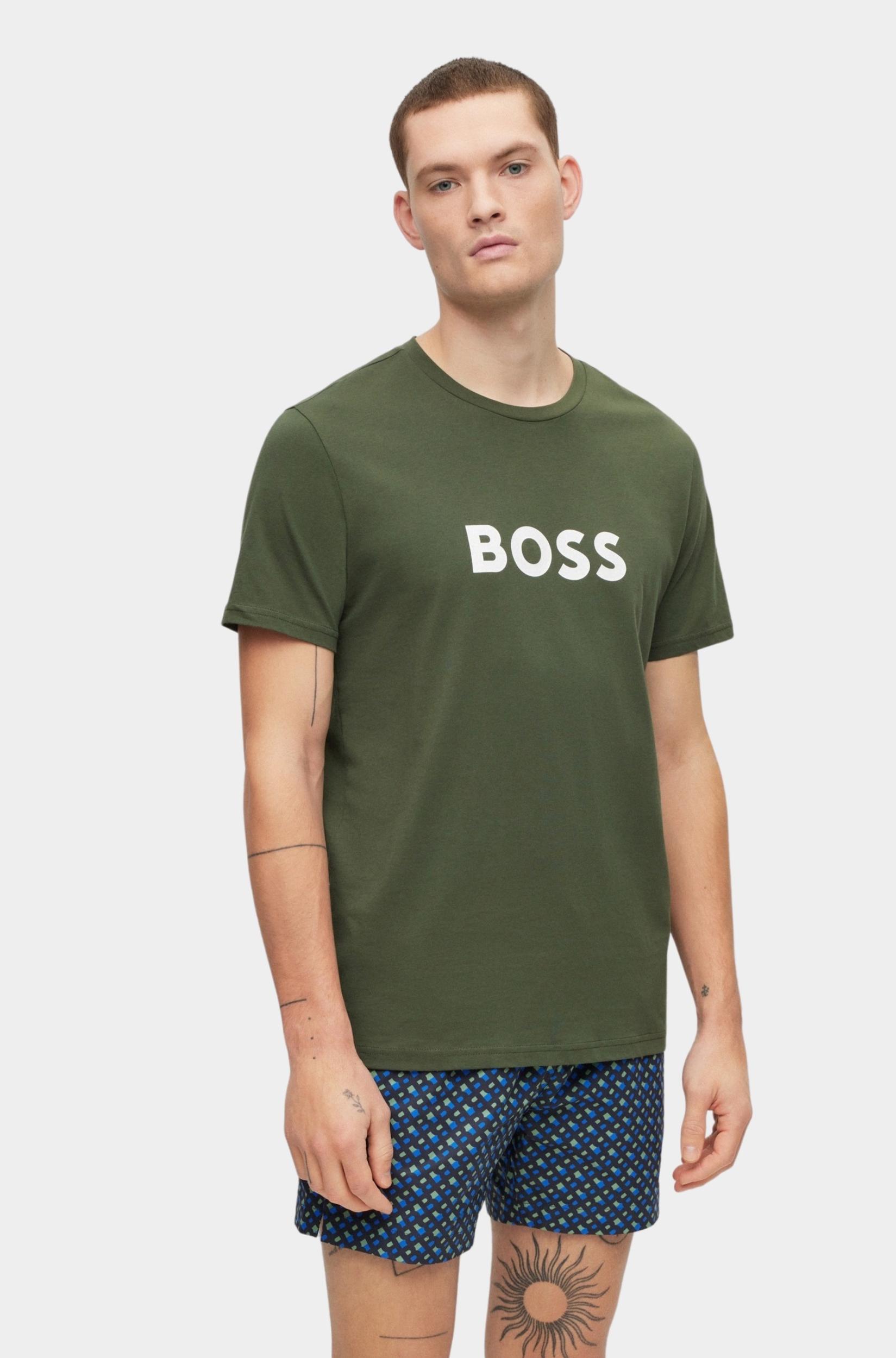 BOSS Black T-shirt korte mouw Groen T-Shirt RN 10249533 01 50491706/300