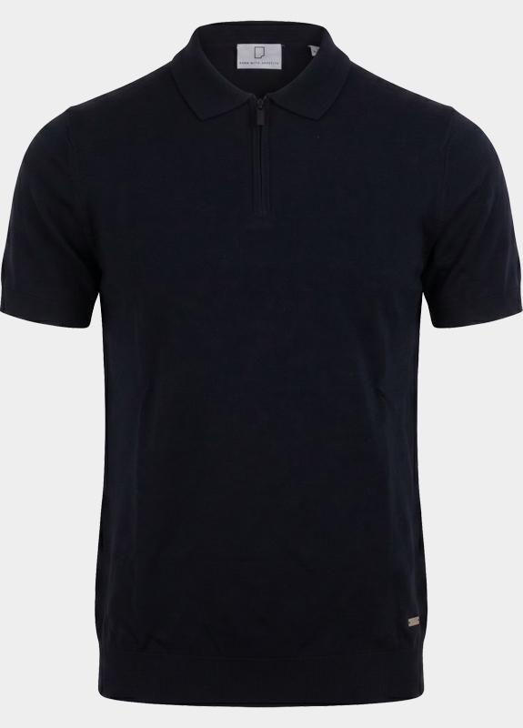 Born With Appetite Polo heren Blauw Dan Knitted Polo Ss BWA00006DA31/4001