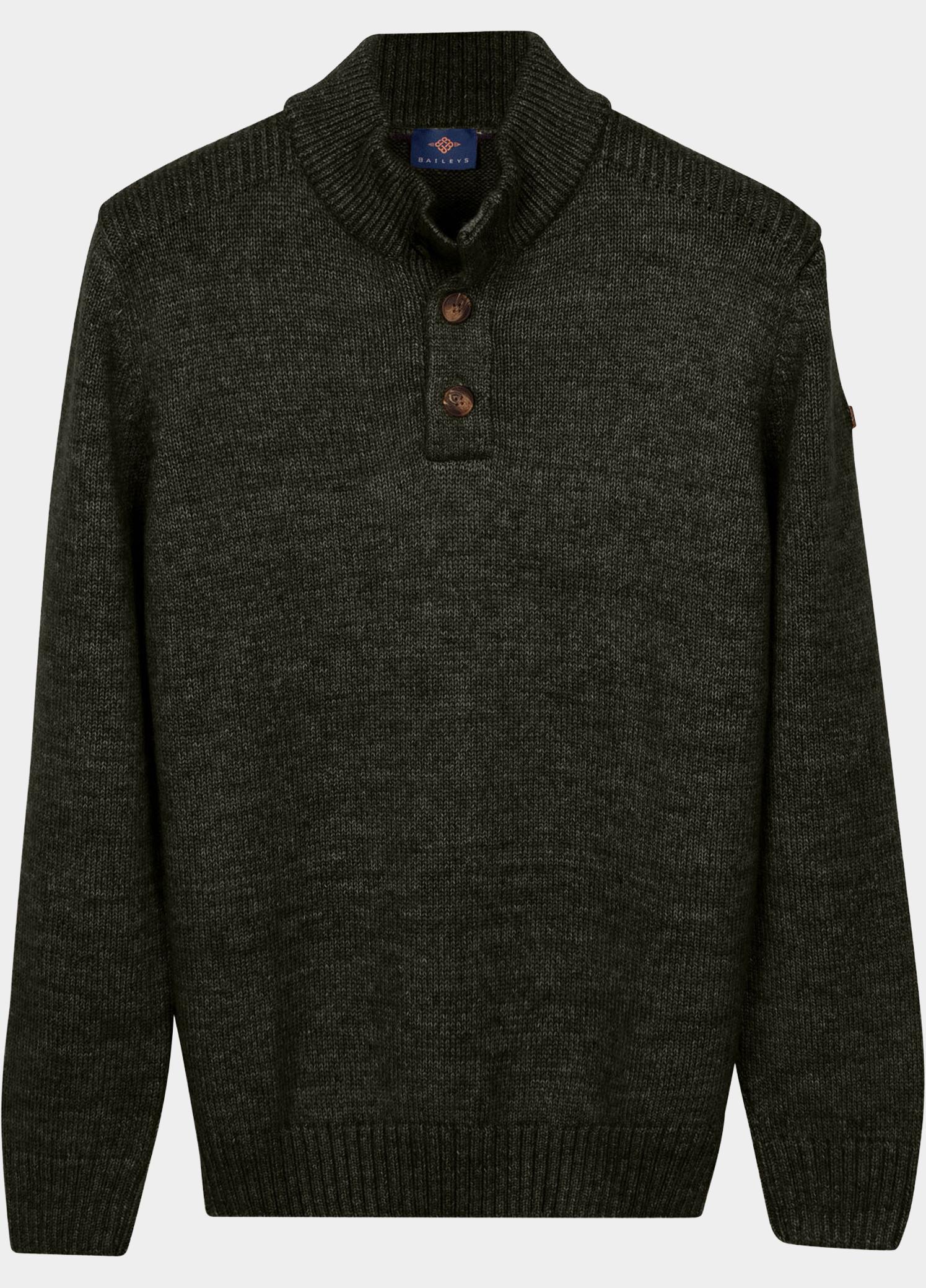 Baileys Half Zip Groen Buttons  5gg 628459/792