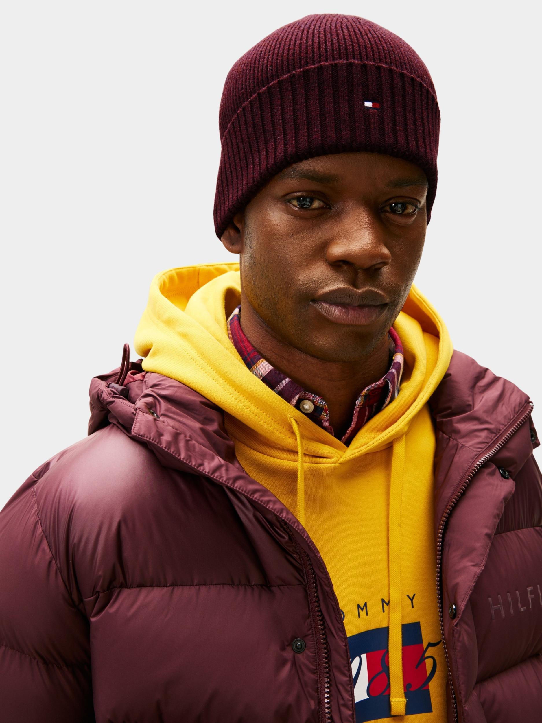 Tommy Hilfiger Muts Paars TH FLAG PIMA COTTON BEANIE AM0AM12796/0KA