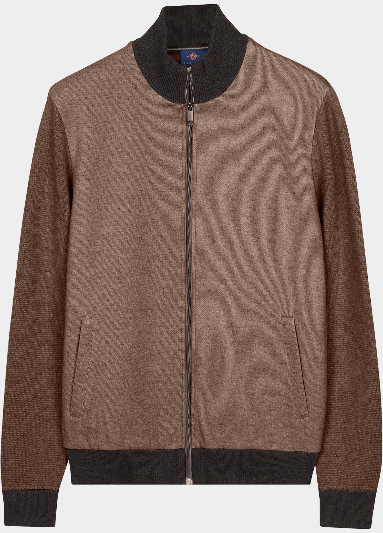 Baileys Vest heren Wit Cardigan Zip  Front Body -sof 622093/81