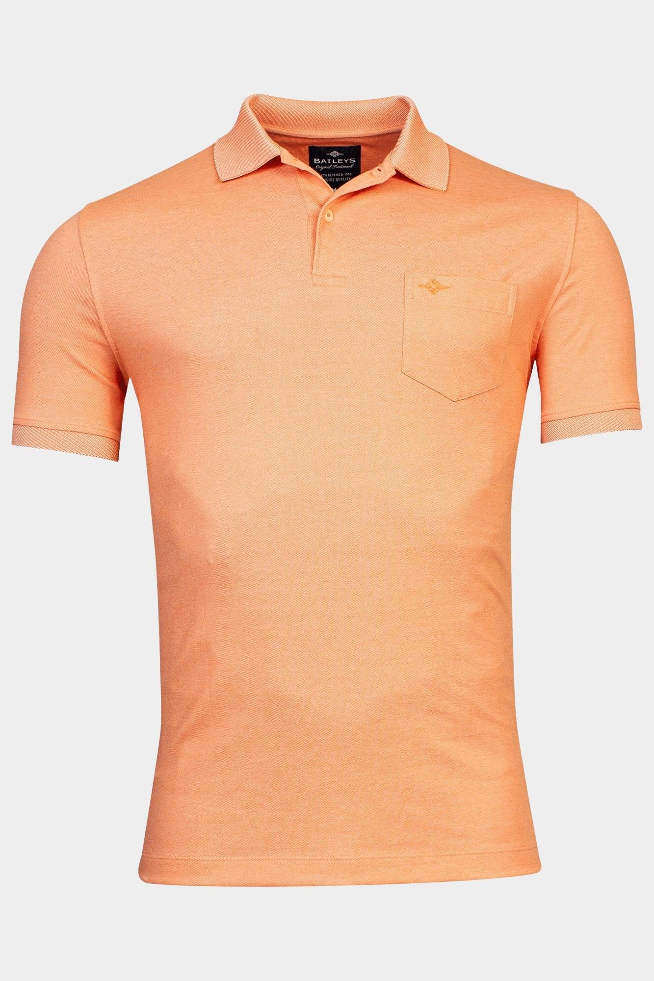 Baileys Polo korte mouw Oranje Poloshirt  2-tone Pique 415280/28