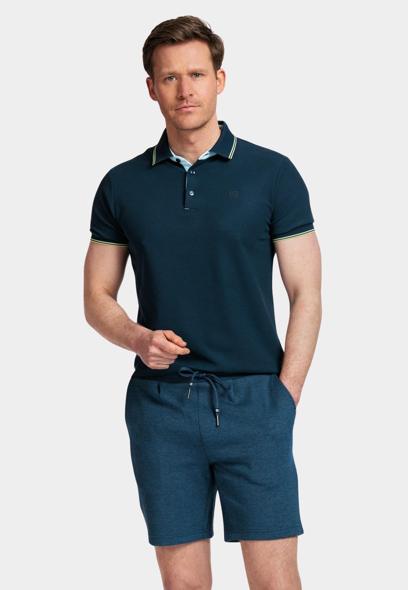 Baileys Korte Broek Blauw Bermuda  2-tone oxford double 411050/60