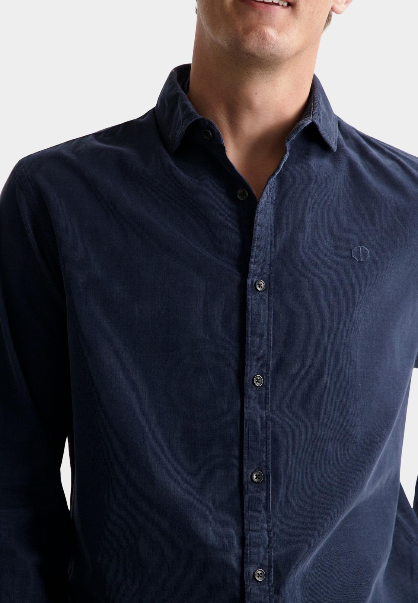 Dstrezzed Casual hemd lange mouw Blauw Roald Shirt 303768-AW24/695