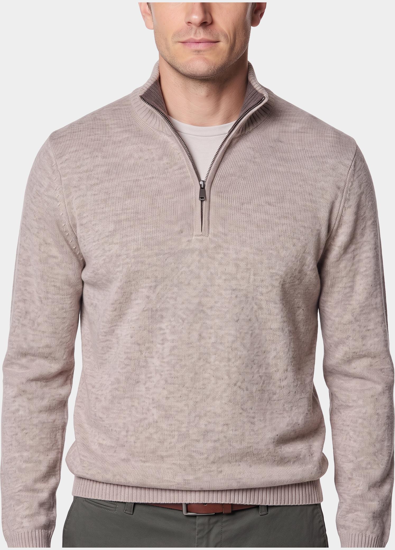 Bos Half Zip Beige  3042900/633