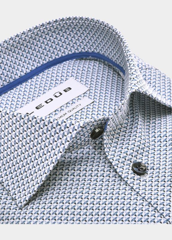 Ledub Business hemd lange mouw Blauw  0143280/180-180-000