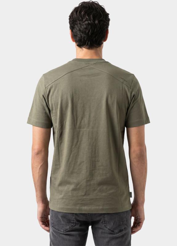 Cast Iron T-shirt heren Groen Short sleeve r-neck regular f CTSS2605586/6148