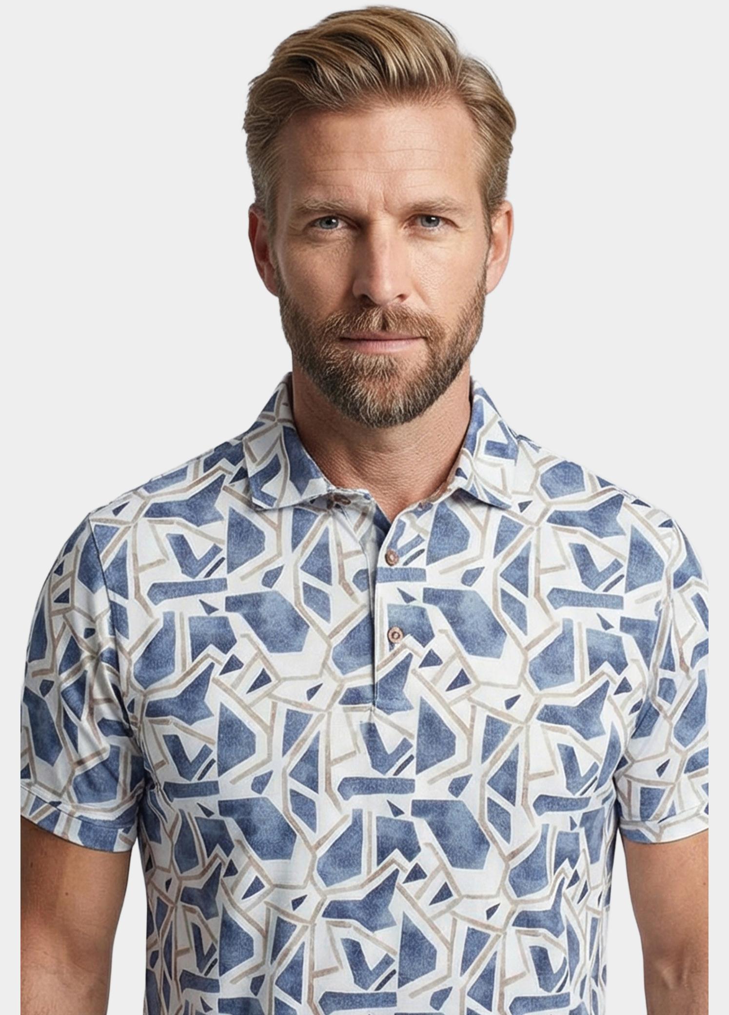 Giordano Polo heren Blauw Formentini Short Sleeve Polo 616556/60