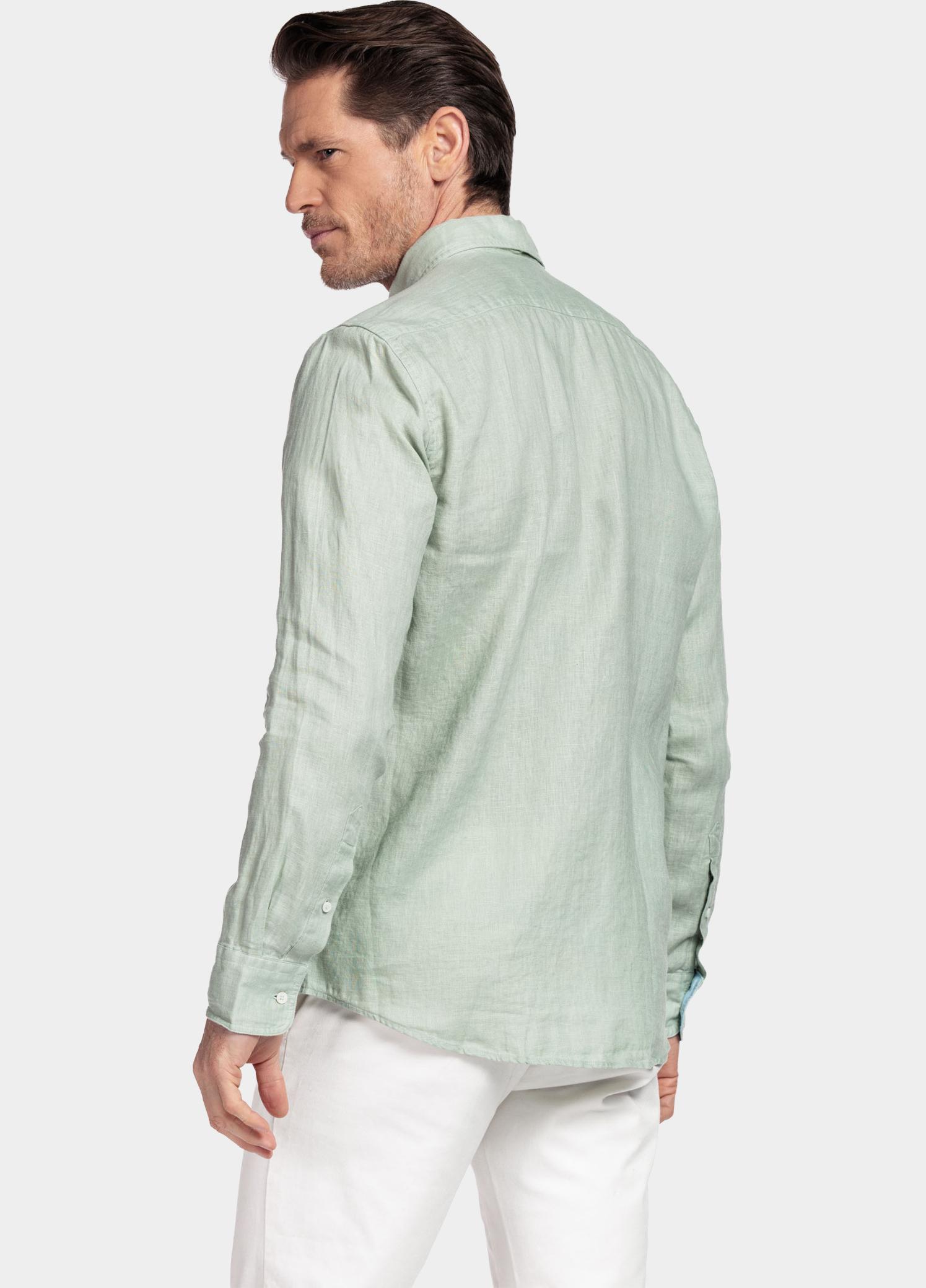 Giordano Overhemd heren Groen Ivy Long Sleeve Button Down S 617009/71