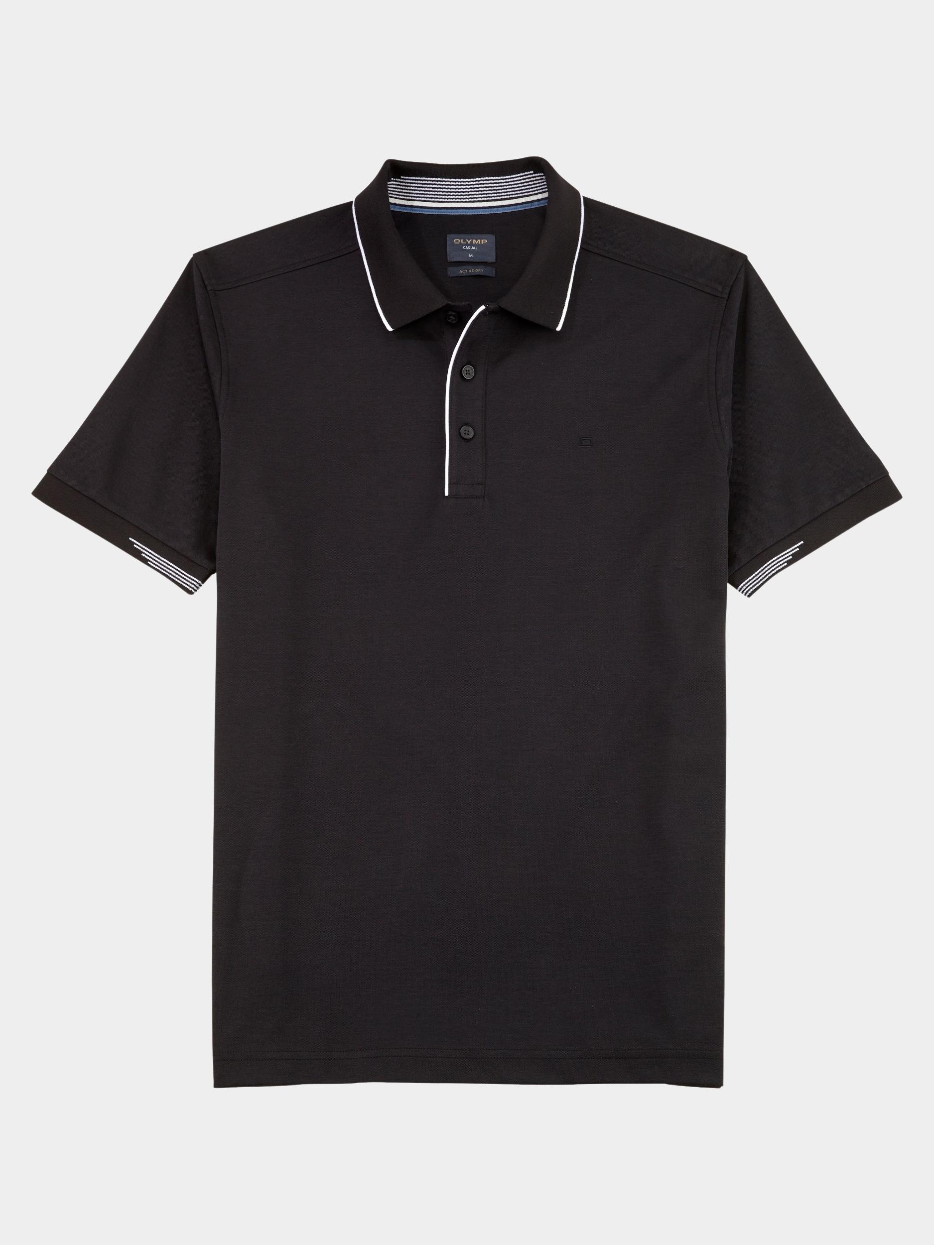 Olymp Polo korte mouw Zwart Functional Polo 540172/68