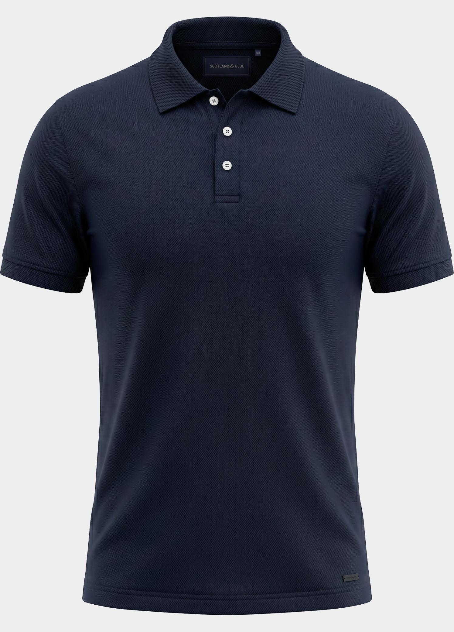 Scotland Blue Polo heren Blauw Boris Polo SPE25108BO40SB/290 navy
