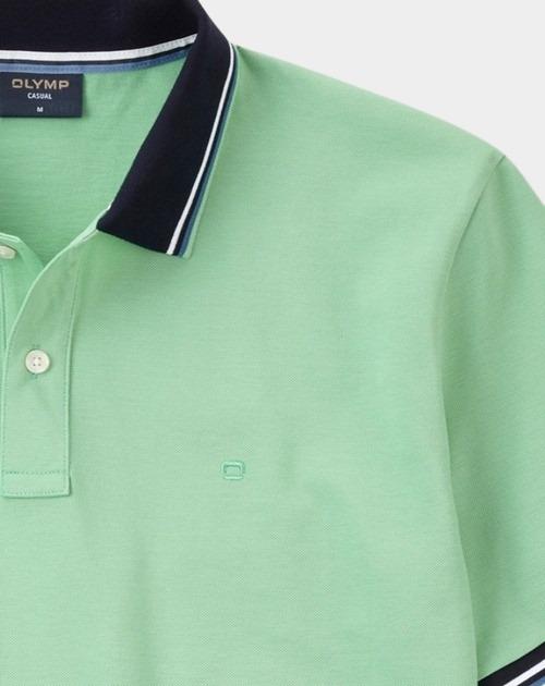 Olymp Polo korte mouw Groen Polo PiquÃ© solid 541152/41