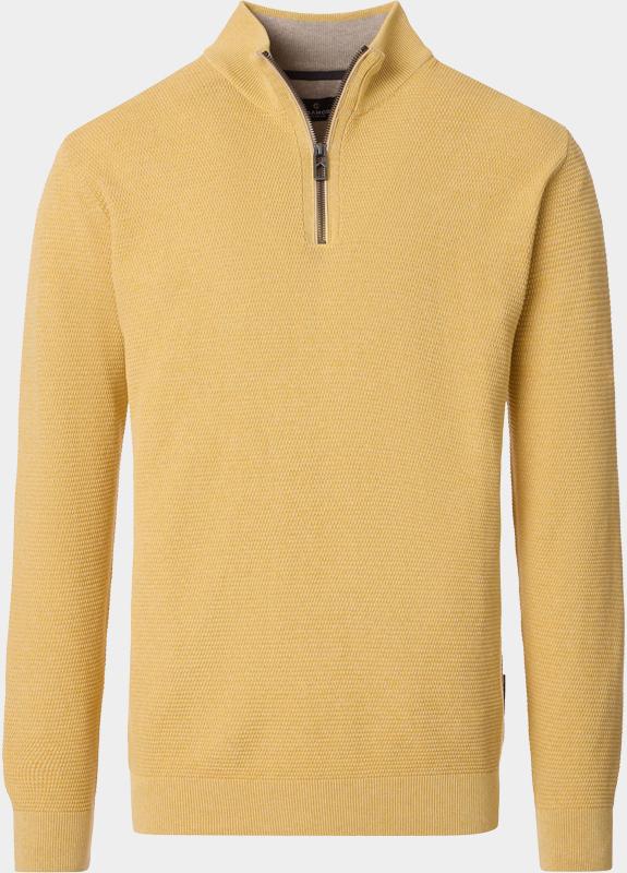 Casamoda Half Zip Geel Stricktroyer SNOS 454479000/554