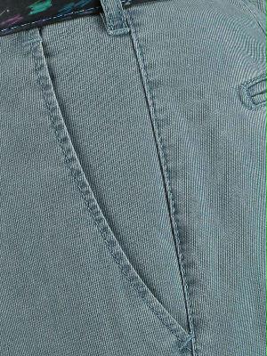Meyer Katoenen Broek Blauw Bonn Modern fit chino 1021501300/16