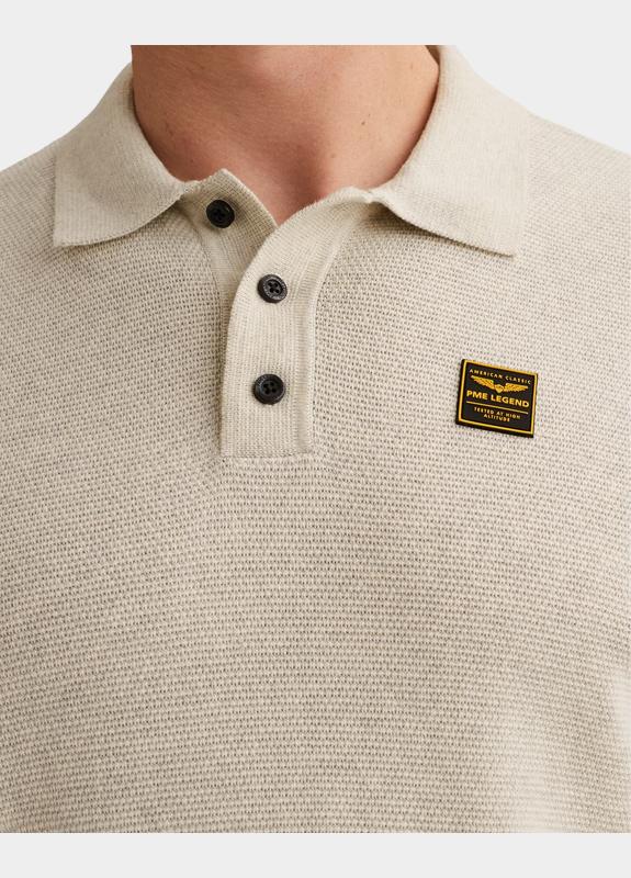 PME Legend Polo korte mouw Beige Short sleeve polo cotton stru PPSS2602853/910