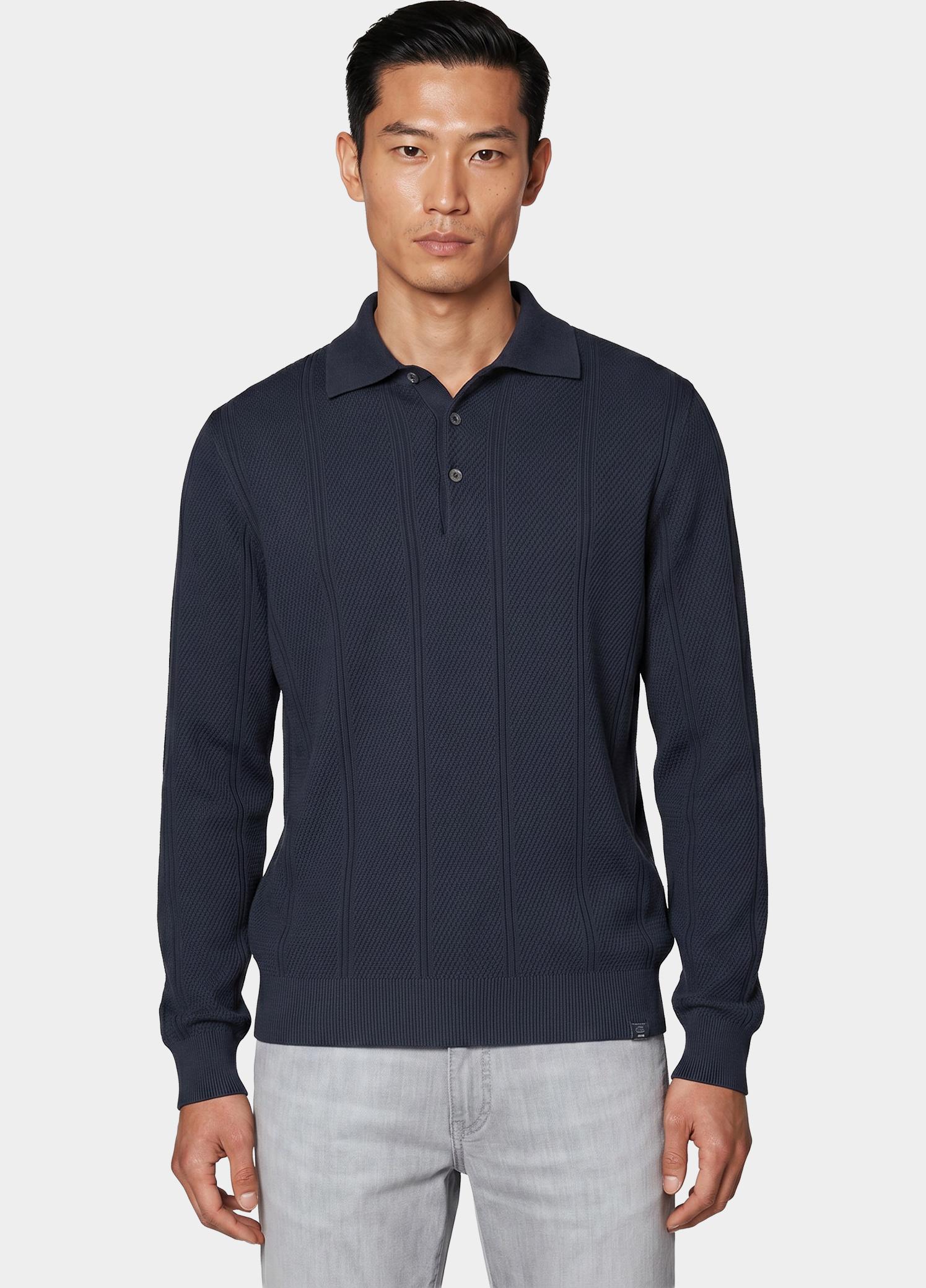Lerros Polo lange mouwen heren Blauw  2685230/485
