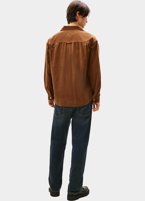 Tommy Jeans Casual hemd lange mouw Bruin TJM RLX WASHED CORD SHIRT EXT DM0DM22016/GVP