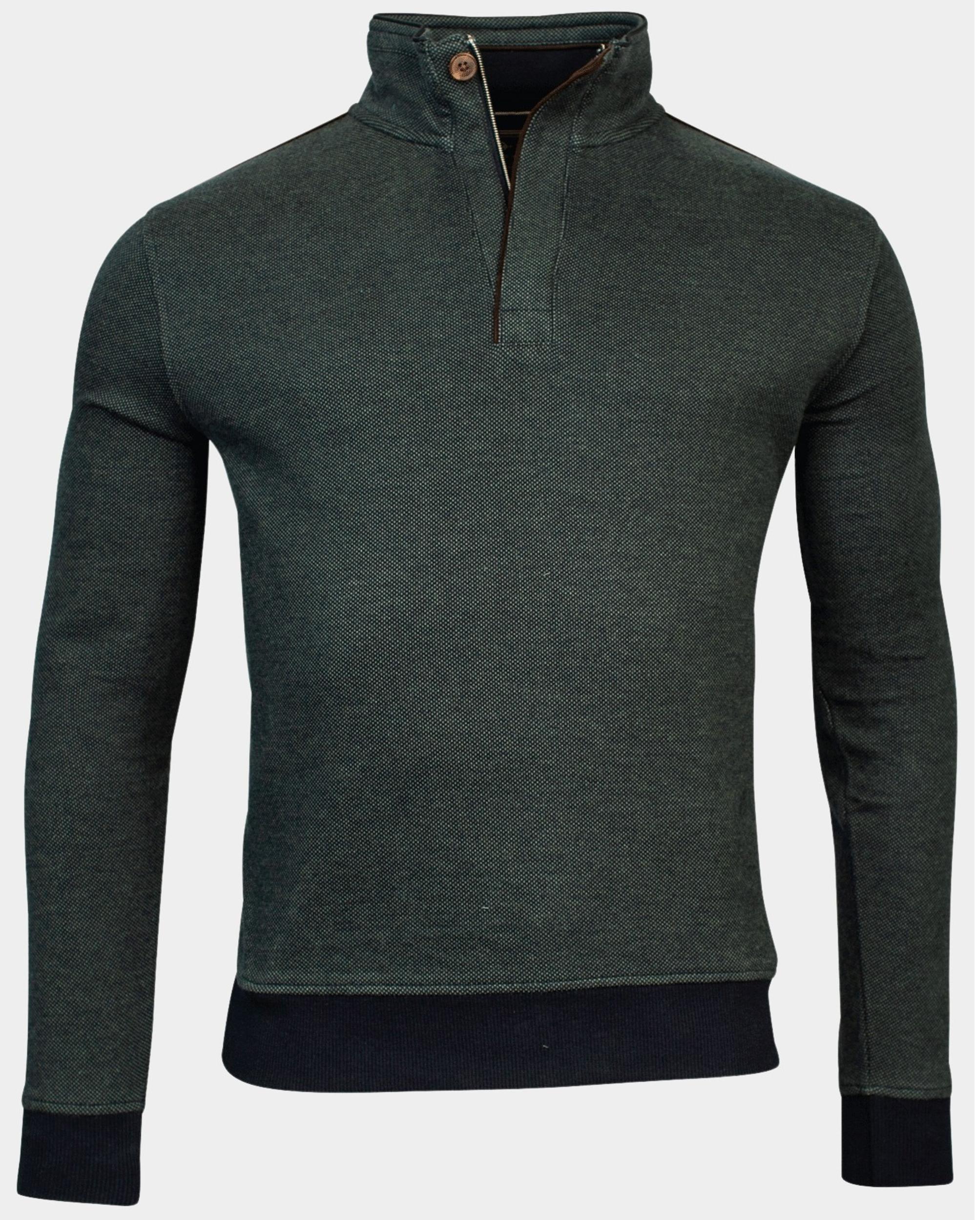 Baileys Sweater Groen Sweatshirt 1/2 zip 323185/78