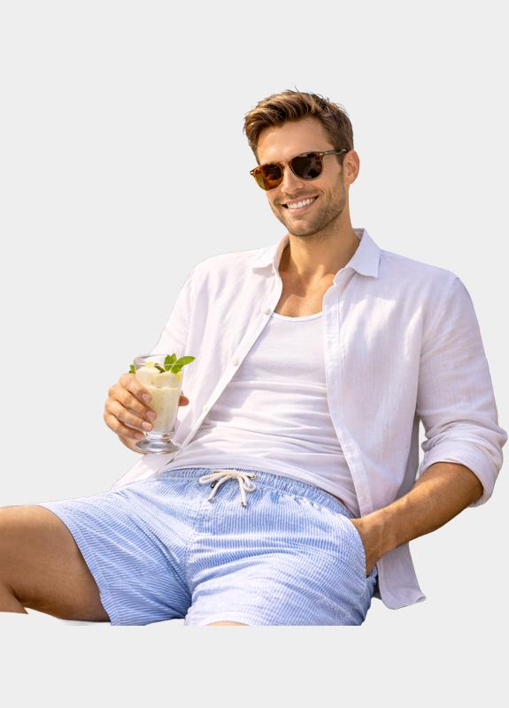 Blue Coast Zwembroek Blauw  6149/0015