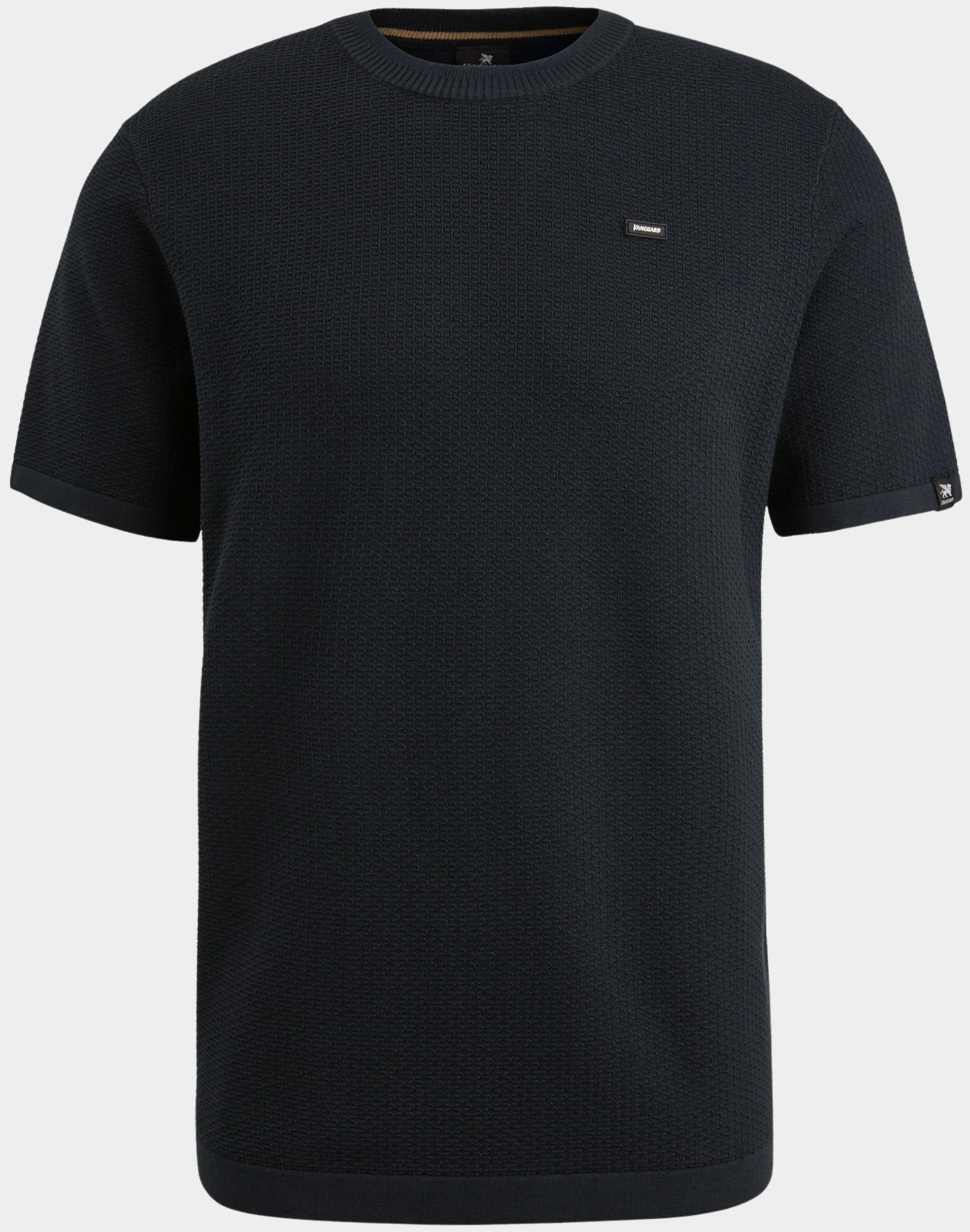 Vanguard T-shirt korte mouw Blauw Short sleeve r-neck cotton mo VTSS2502508/5281